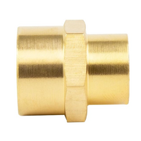 119-N3-N4 FloFlex Brass Pipe Fitting<BR>Reducuing Coupler Female x Female Reducer 1/2" Female x 3/8" Female NPT